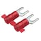 Panduit Fork Terminal, #10 Stud Size, 18 AWG, 600 V, Nylon Insulated, Red, Crimp Termination Only, 3000 PK PN18-10F-3K - alternate 1